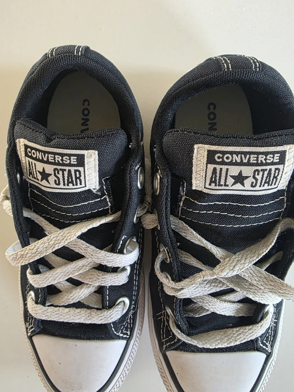 Converse Kids Black and White Low Top Sneakers
